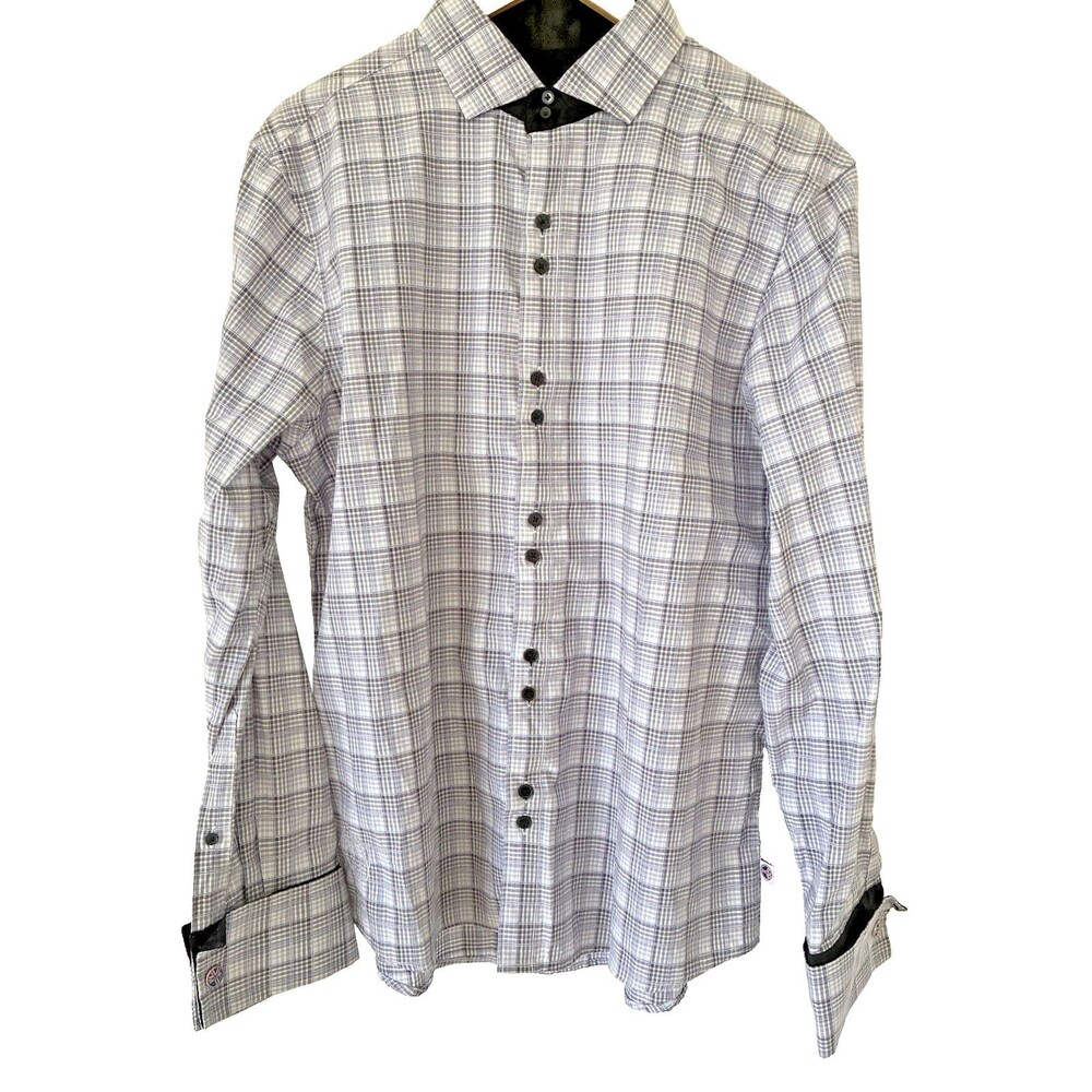 Designs Inspired By The Art of John Lennon Men's Long Sleeve Button Shirt Size L